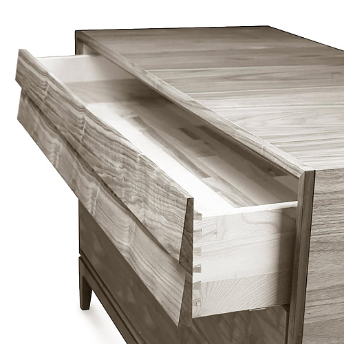 Liliale grijze ladekast