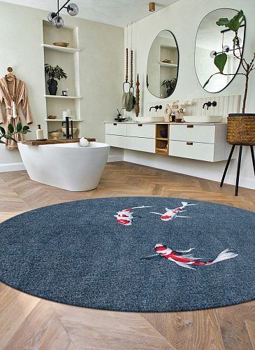 Japanese Pond rond vloerkleed
