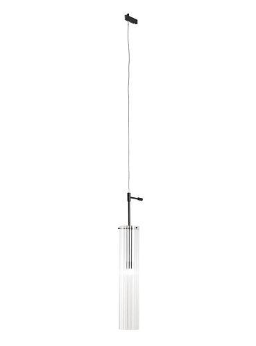 Verstelbare Hanglamp met Borosilicaat Glazen Kap