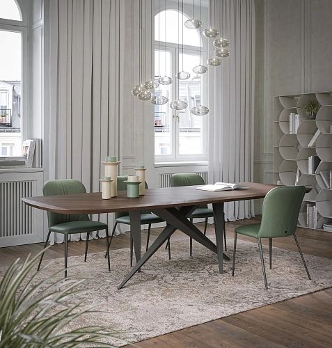 Thunder silk houten eettafel