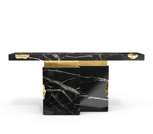 Dominion Nero Marquina console