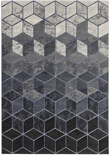 Geometrisch Grey vloerkleed