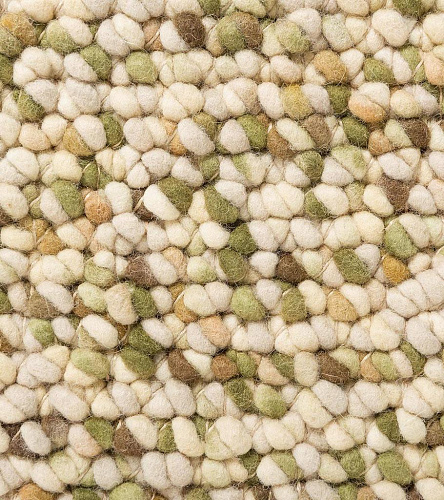 Pebble mosgroen vloerkleed