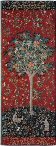 Medieval Orange Tree wandtapijt