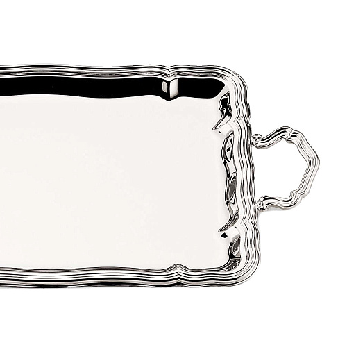 700 verzilverd dienblad met handvatten