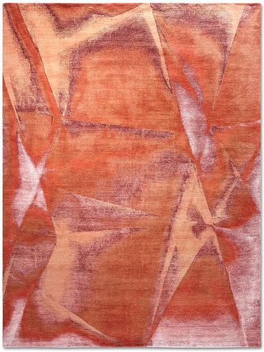 Rusty handgeknoopt vloerkleed