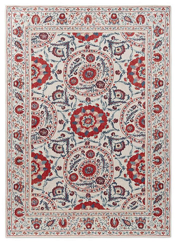 Anthos Red/Indigo vloerkleed