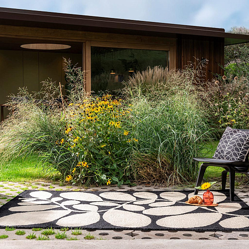 Sycamore zwart outdoor vloerkleed