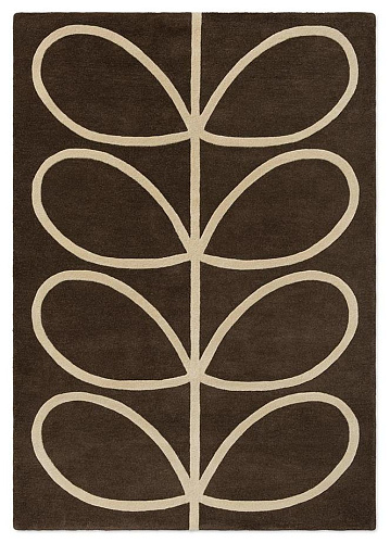 Giant Linear Stem Walnut vloerkleed