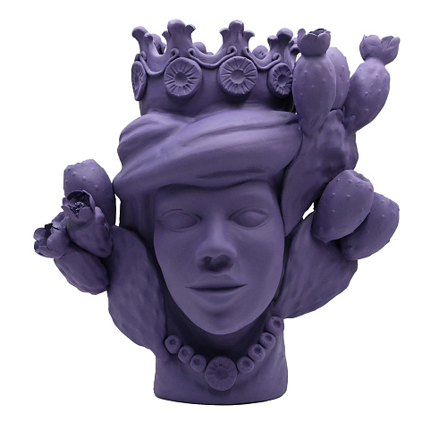 Moor's Head violette sculptuur