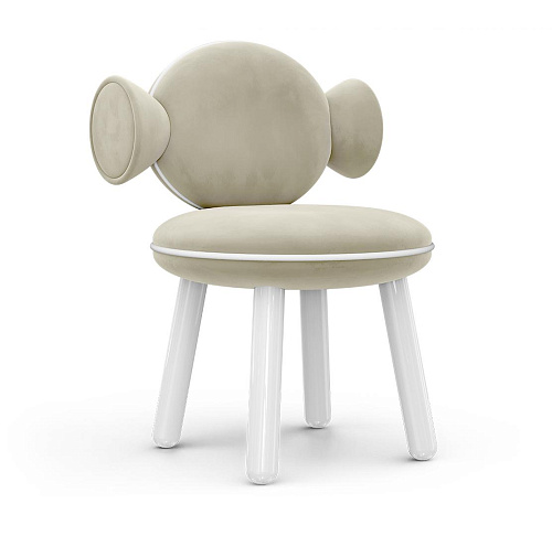 Lollipop crème poefstoel