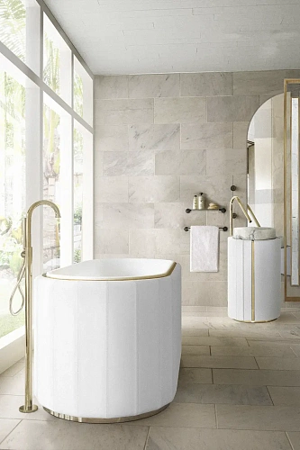 Imperial witte zuil wastafel