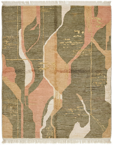 Moss Veins handgemaakt vloerkleed