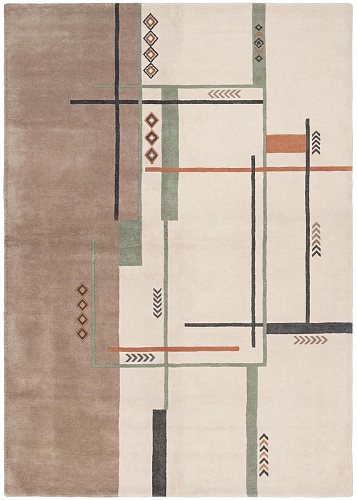 Architect Lines Taupe vloerkleed