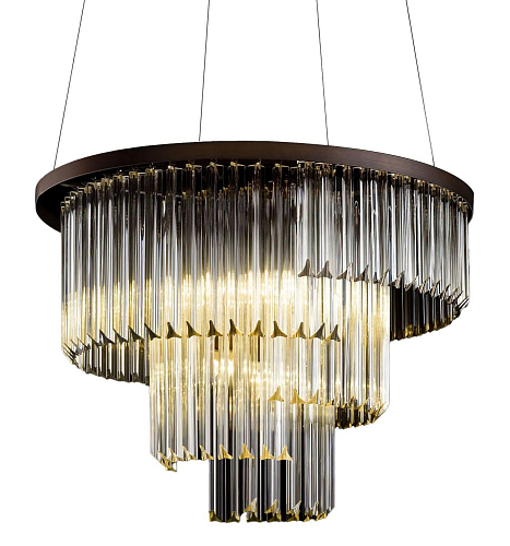 Moderne Ronde Triedro Glas Kroonluchter
