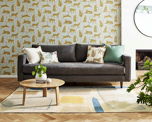 Composition papaya tapijt