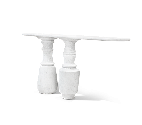 Obsidian Carrara console