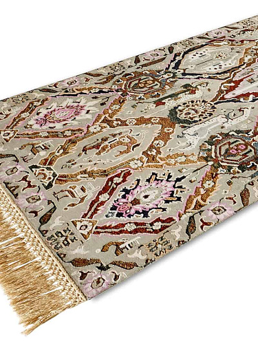 KavaBagh groen handgemaakte luxe vloerkleed