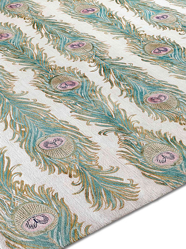 Feathers Lane handgemaakte luxe vloerkleed