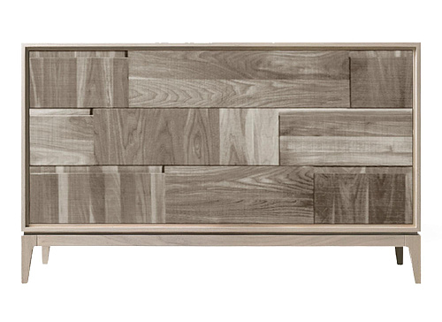 Trama e ordito grijze ladekast