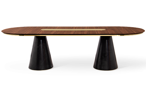 Forge ovale eettafel