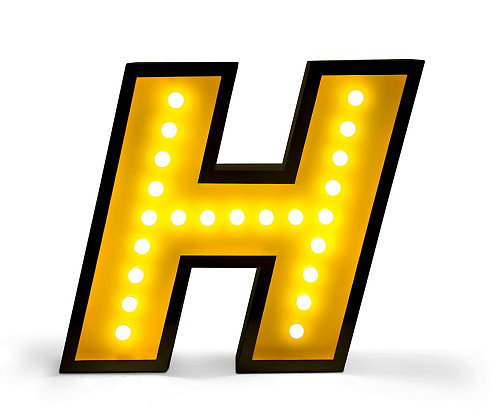 Heavenly Letter H lamp