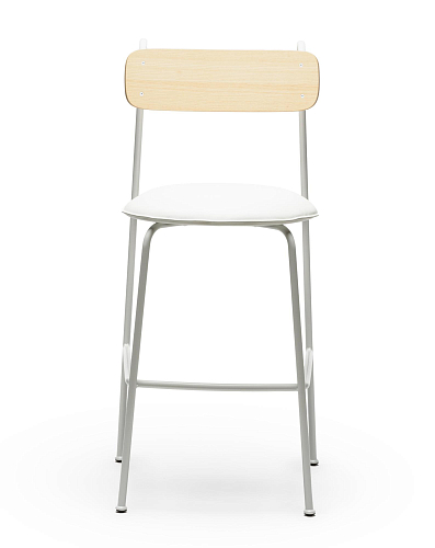 Lena SG-75 Witte Essenhout Barkrukstoel