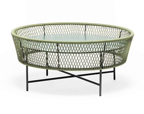 Tamburo LG Ronde Groene Buiten Salontafel