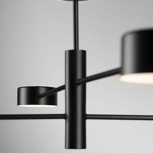 Matte Zwarte Lineaire Arm Plafondlamp