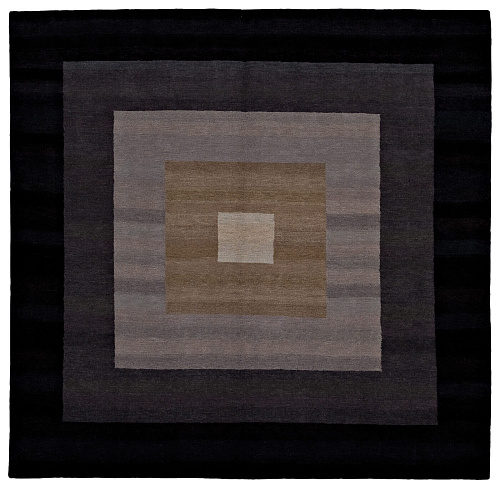 5 border zwart vloerkleed