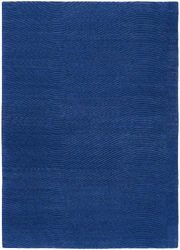 Waveline 1 blauw vloerkleed