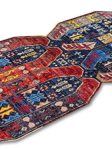 Multishape handgemaakte luxe vloerkleed