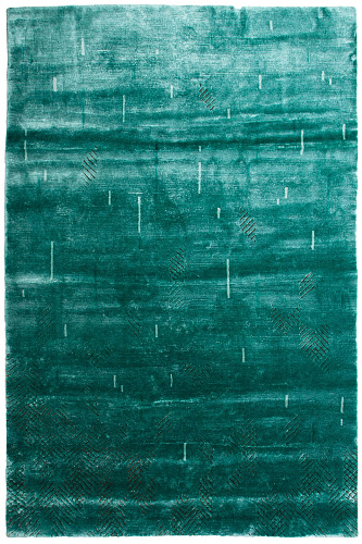 Verdiazul designer handgeweven tapijt