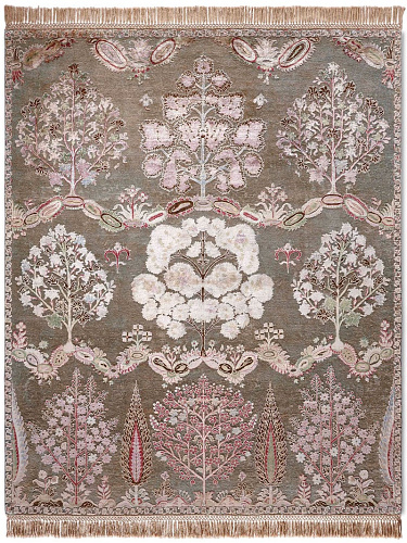 Mughal handgemaakte luxe vloerkleed