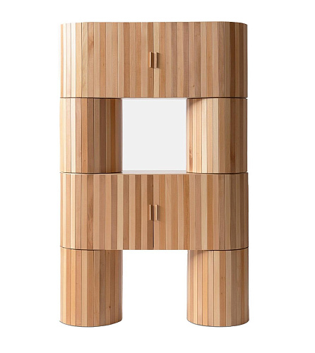 Natuurlijke lindenhout kast