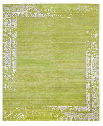 Ferrara special border groen vloerkleed