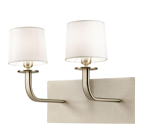 Geborsteld Metalen 2-Lichts Wandlamp