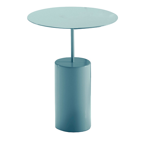 Cocktail aquamarijn ronde bijzettafel