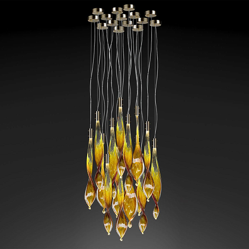 Murano Leaves 14-Lichts Hanglamp