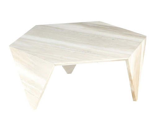 Ruche wit marmeren salontafel