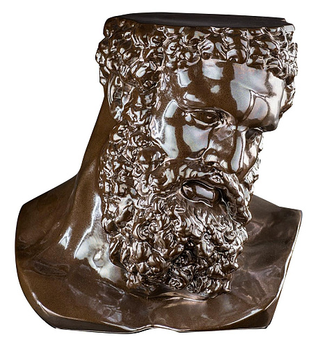 Hercules keramieken buste sculptuur