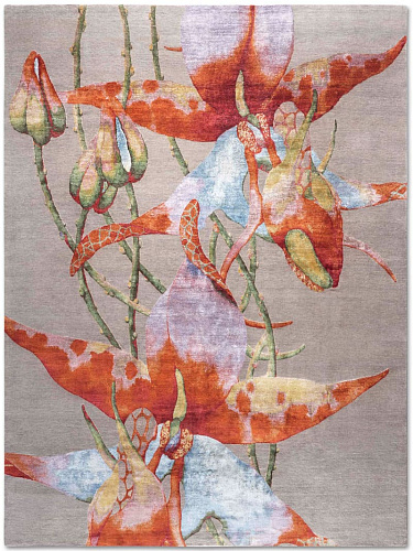 Orchid handgeknoopt vloerkleed