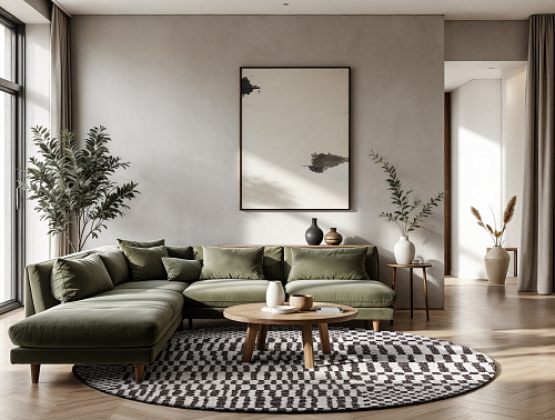 Caidal rond vloerkleed