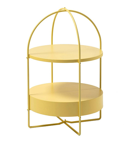 Eigentijdse gele bijzettafel