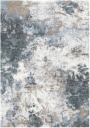 Abstract machinaal geweven vloerkleed