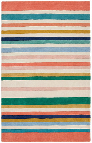 Striped Spectrum Blue design vloerkleed