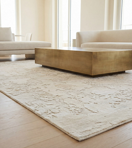 Ivory Stone handgemaakt vloerkleed