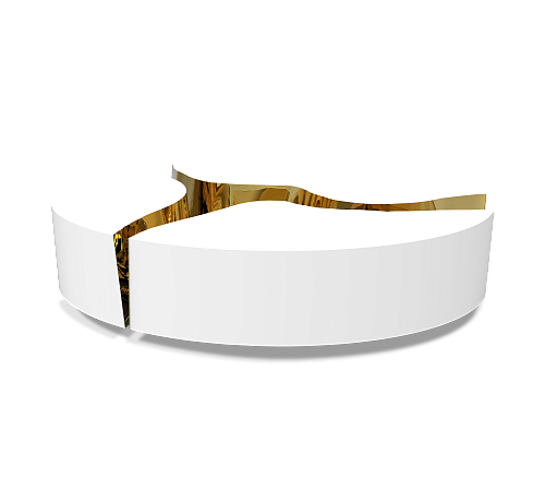 Fissure ovale witte salontafel