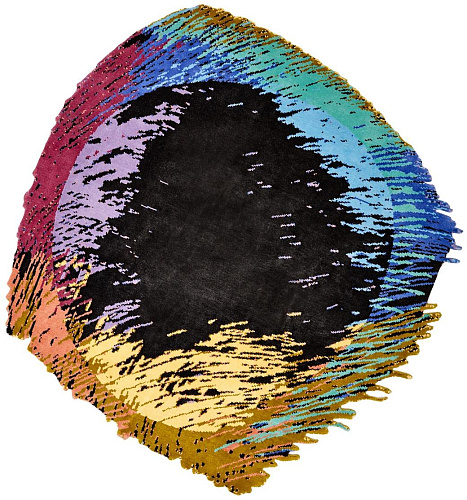 Verdwijnend spectrum onregelmatig designer vloerkleed