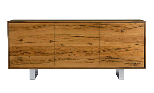 Materia antiek eiken 3-deurs dressoir